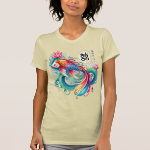 Lebhafter Koi Fish T - Shirt
