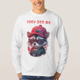 Lebhafter Kokon mit Brille T-Shirt