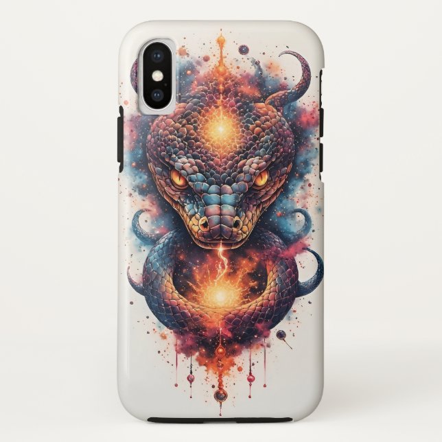 Lebhafter kosmischer Schlauch mit expansivem Raum Case-Mate iPhone Hülle (Rückseite)