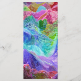 Lebhafter Kristallberg Abstrakt Menükarte