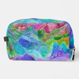 Lebhafter Kristallberg Abstrakt Waschbeutel