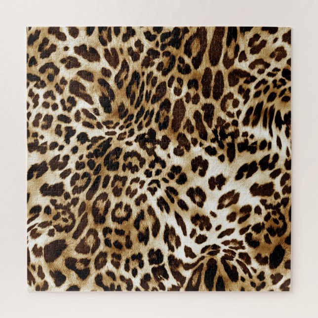 Lebhafter Leopard: farbenprächtiges Textildesign. (Vertikal)