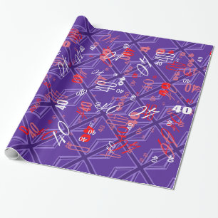 Lebhafter Lila Farbton Geschenkpapier