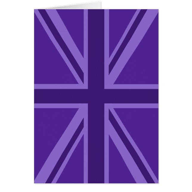 Lebhafter Lila Union Jack (Vorne)