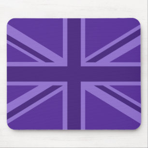 Lebhafter Lila Union Jack Mousepad