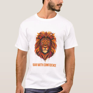 Lebhafter Löwenkopf - Mit Zuversicht schweben T-Shirt