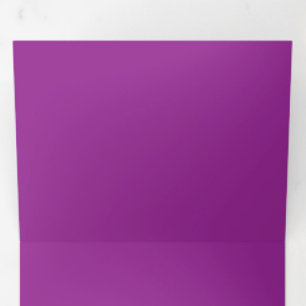 Lebhafter Magenta-Hintergrund   Dicke Farbe Dreifach Gefaltete Einladung