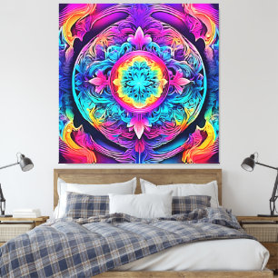 Lebhafter Mandala Spirit Leinwanddruck