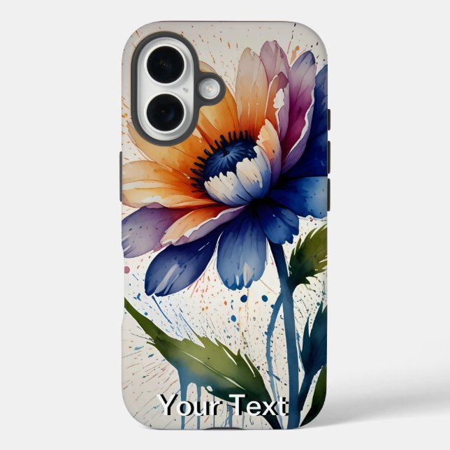 Lebhafter Mandala Swirl: OtterBox iPhone 16 Hülle (Rückseite)