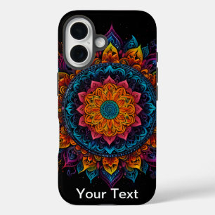 Lebhafter Mandala Swirl: OtterBox iPhone 16 Hülle