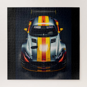 Lebhafter Matte Race Car Jigsaw Puzzle-Fun und Spi