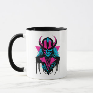 Lebhafter mittelalterlicher Zombie Skull Tasse