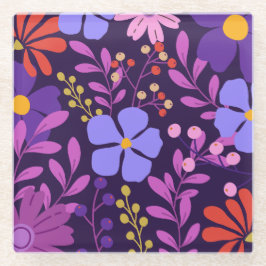 Lebhafter moderner tropischer Untersetzer