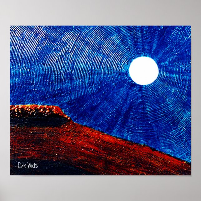 Lebhafter Mond Poster (Vorne)