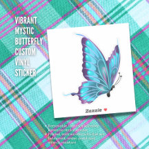 Lebhafter Mystic Butterfly Custom Vinyl Sticker