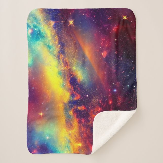 Lebhafter Nebula Sherpa Blanket Sherpadecke (Vorderseite)