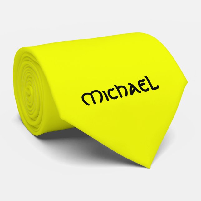 Lebhafter Neon fluoreszierender gelber keltischer  Krawatte (Gerollt)