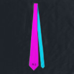 Lebhafter Neon fluoreszierendes, rosa Monogramm Krawatte<br><div class="desc">SIE KÖNNEN SICH MIT IHREN INITIALEN PERSONALISIEREN ODER SICH VON IHM ERLEICHTERN UND DIESE KRAWATTE SO MACHEN, DASS SIE PERFEKT BENÖTIGEN. KLICKEN SIE AUF DIE TAB PERSONALISIEREN. Diese Krawatte ist ein auffälliges Accessoire, hell in Neon fluoreszierend pink und blau leuchten. Es ist der perfekte Mix aus Spaß und Einzigartigkeit, entworfen...</div>