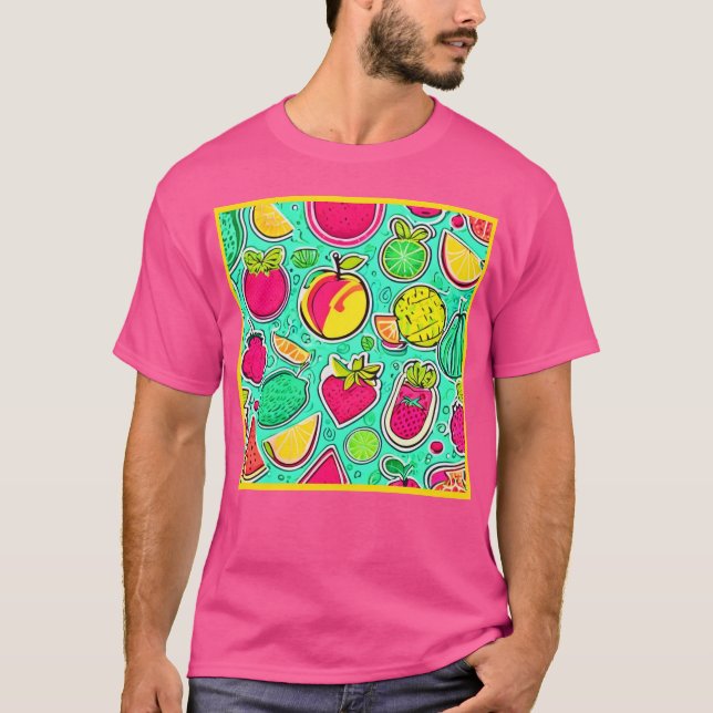 Lebhafter Neon T-Shirt (Vorderseite)