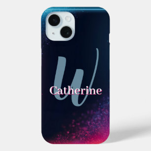 Lebhafter Neonlichtrahmen mit Individuelle Name Case-Mate iPhone Hülle