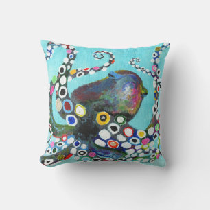 Lebhafter Oktopus: AcrylIllustration Kissen