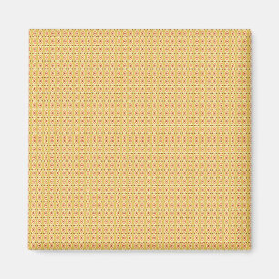 Lebhafter orangefarbener und gelber Circle-Hinterg Magnet