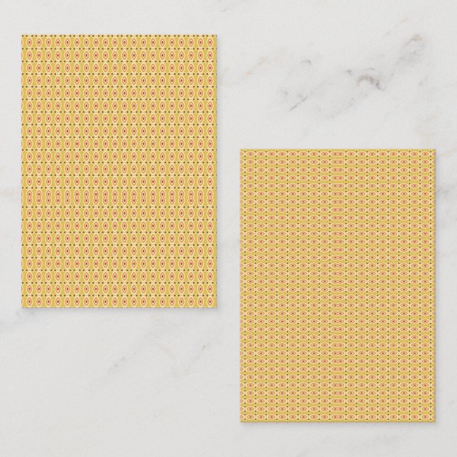 Lebhafter orangefarbener und gelber Circle-Hinterg Visitenkarte (Vorne/Hinten)