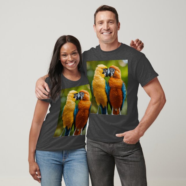 Lebhafter Parrot Pair-T - Shirt (Unisex)