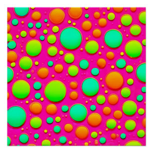 Lebhafter Pop des Farbdesigns Poster