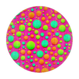 Lebhafter Pop des Farbdesigns Schneidebrett