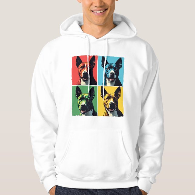 Lebhafter Pop Kunst, Dichtung und Musik Hoodie (Vorderseite)