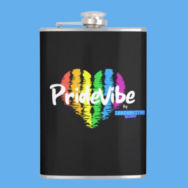 Lebhafter PrideVibe Flask: Carry Pride mit Regenbo Flachmann (Von Creator hochgeladen)