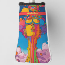 Lebhafter psychedelischer Pop Art Groovy Retro Des