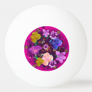 Lebhafter rosa Abstrakter Pingpong-Ball Tischtennisball