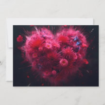 Lebhafter rosa Herzschlag