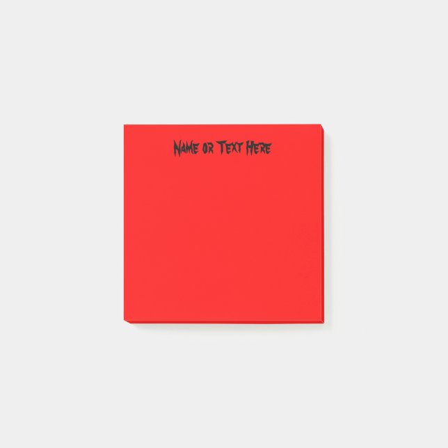 Lebhafter Rot Post-it Klebezettel (Vorderseite)