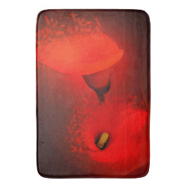 Lebhafter Roter Scatter-Effekt der Calla Lily Badematte