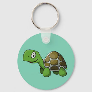 Lebhafter Schildkröte-Schlüsselanhänger Schlüsselanhänger