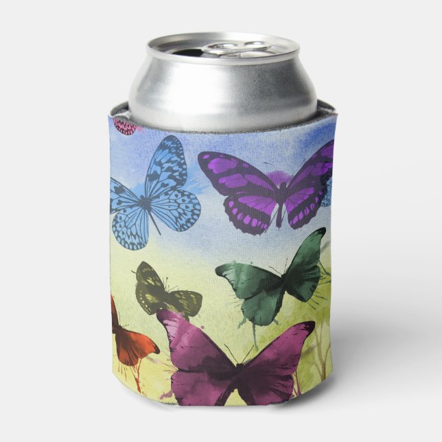 Lebhafter Schmetterling kann kühler werden Dosenkühler (Kanne Vorderseite)