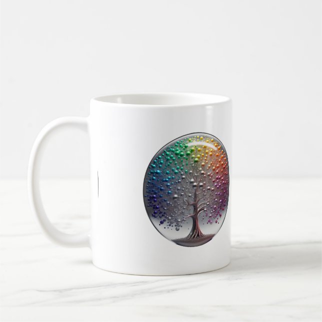 Lebhafter Silver PRIDE Sphäre Kaffeetasse (Links)