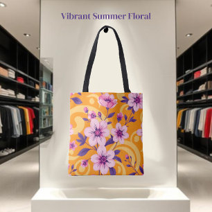 Lebhafter Sommer-Blumendopamin-Stil- Tasche