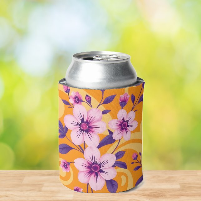 Lebhafter Sommer Florals-Dopamin-Stil Dosenkühler (Vibrant Summer Florals-Dopamine Style Can Cooler)