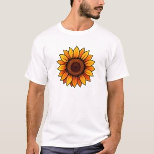 Lebhafter Sonnenblumen-T - Shirt