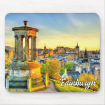 Lebhafter Sonnenuntergang über Edinburgh, Schottla