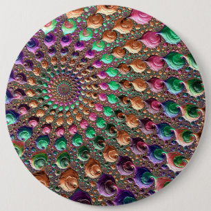 Lebhafter Spiral Button