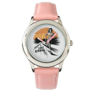 Lebhafter Spritzer I-Liebe Armbanduhr