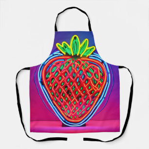 Lebhafter Strawberry Neon! Schürze
