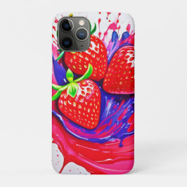 Lebhafter Strawberry Splash Case-Mate iPhone Hülle