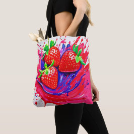 Lebhafter Strawberry Splash Tasche