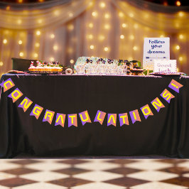 Lebhafter Sunset Modern Tech Abschluss Wimpelkette